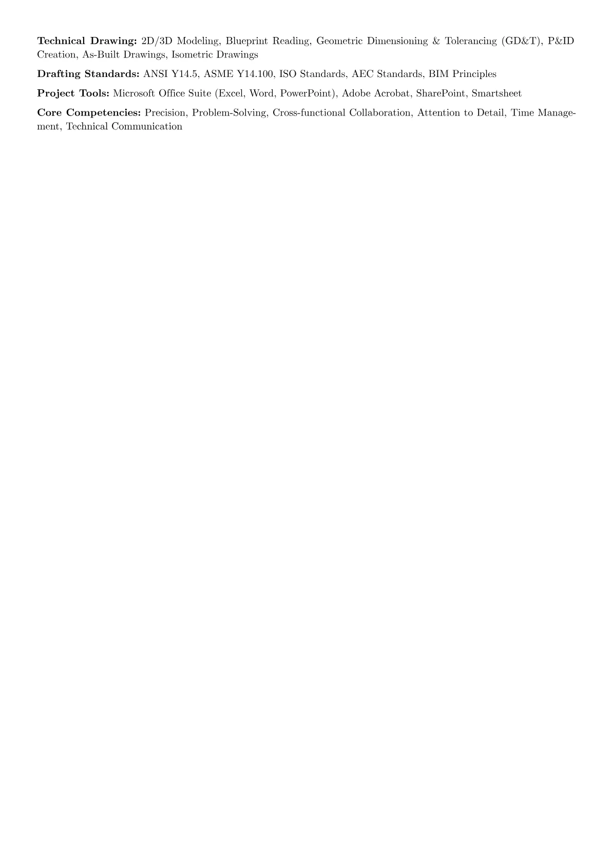 AutoCAD Designer Resume Example CV template - Page 2