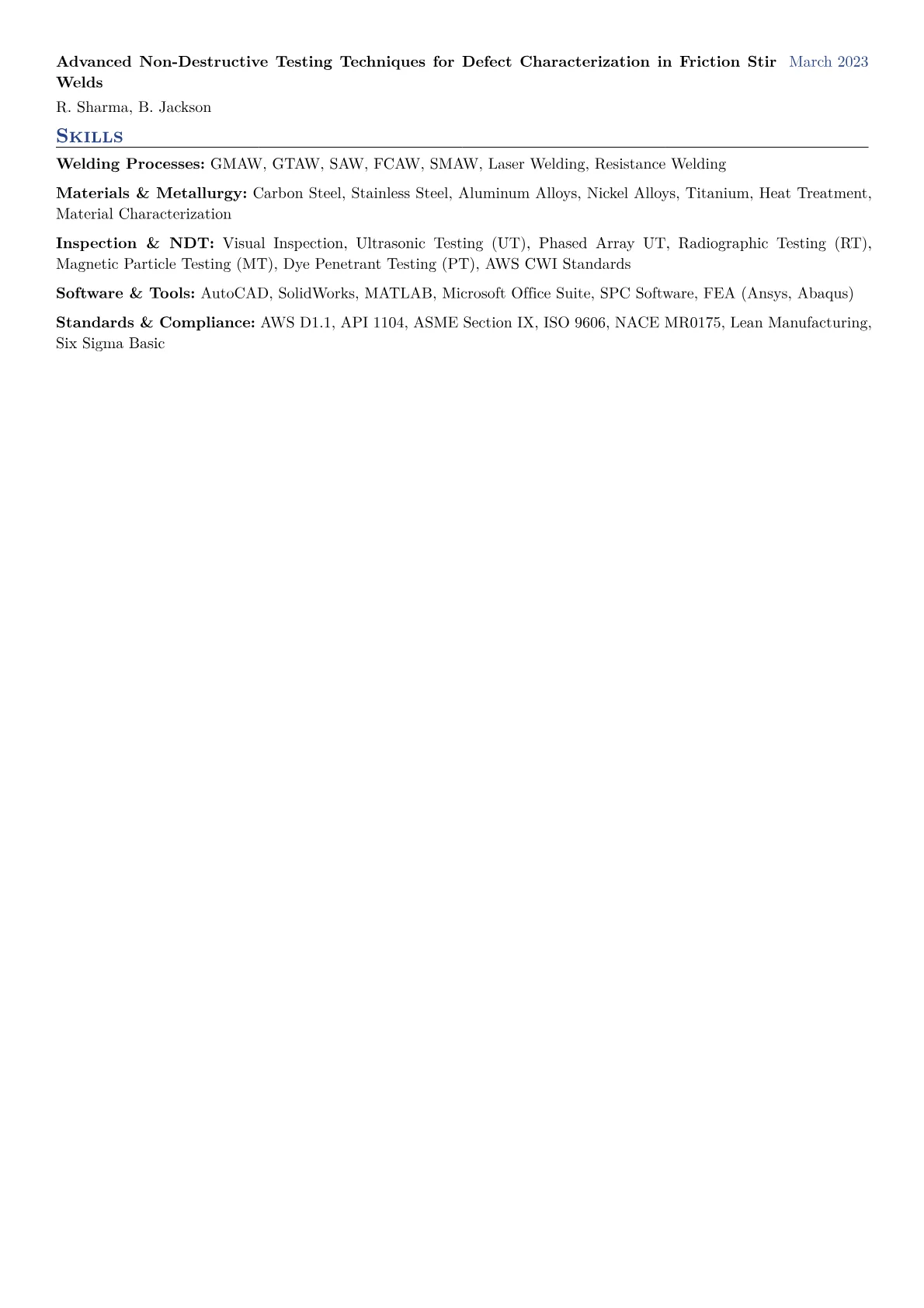Welding Engineer Resume Example CV template - Page 2